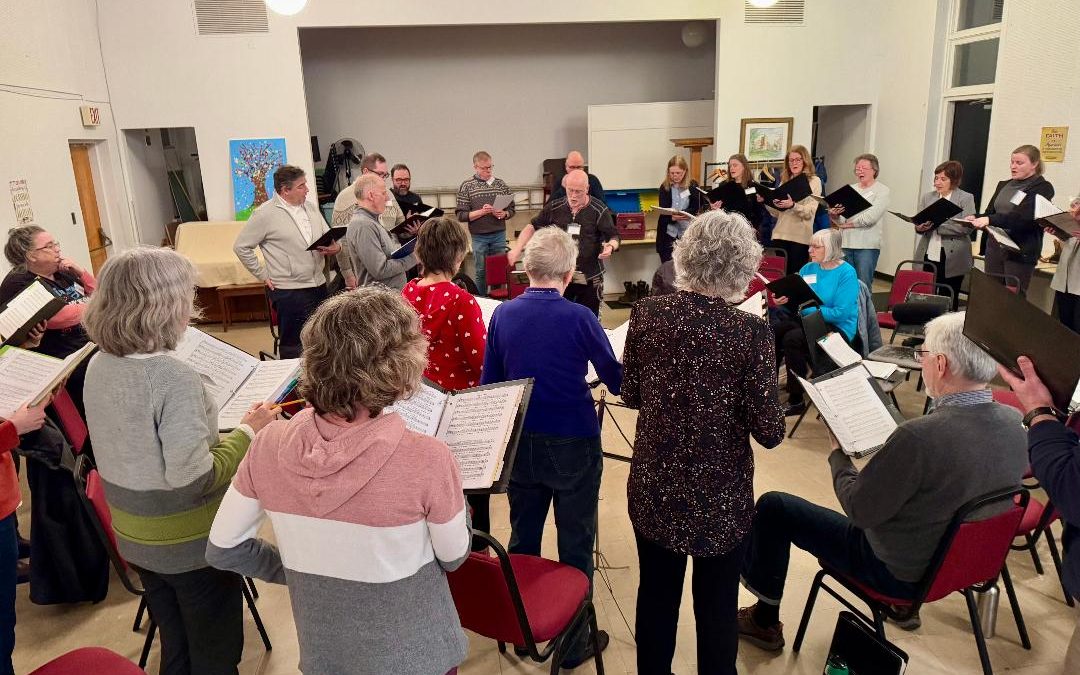 The Stairwell Carollers welcomes new singers to the Stairwell for Spring 2025!